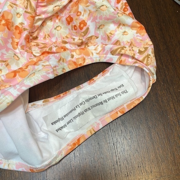 Kona sole peachy floral one shoulder swimsuit - Picture 11 of 12